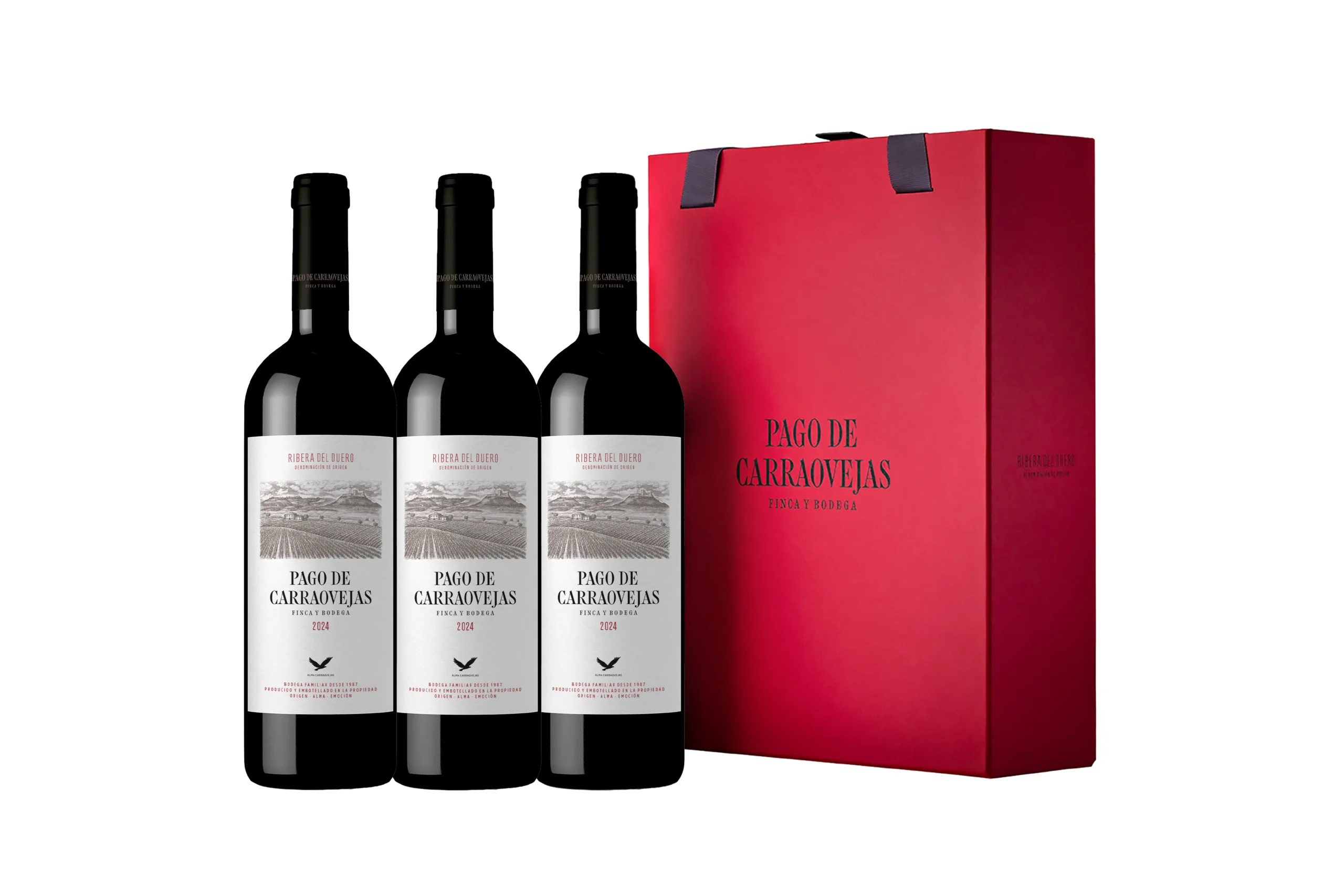 Estuche de 3 botellas Pago de Carraovejas 2024 · 75 cl