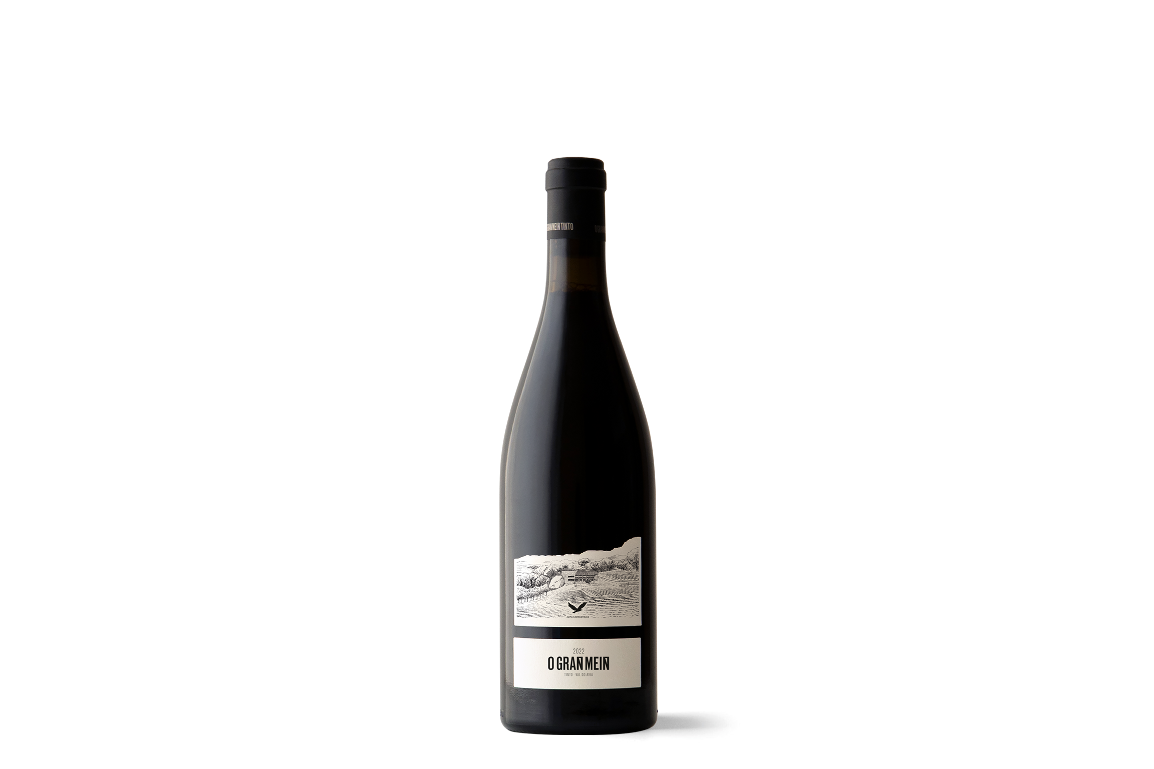 Estuche de madera 3 botellas O Gran Meín Tinto 2022 · 75 cl - Imagen 2