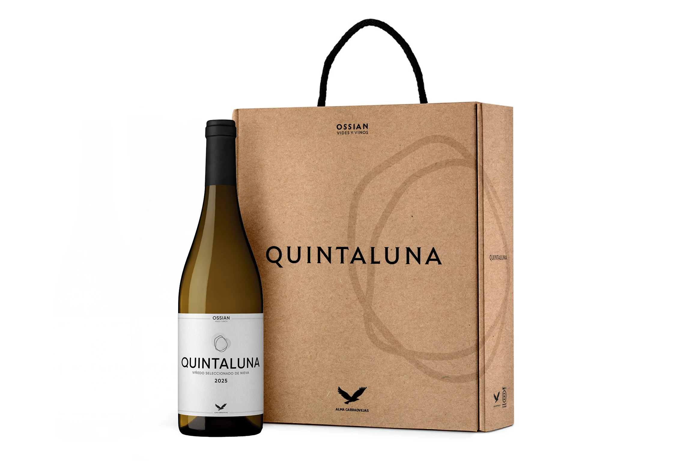 Estuche de 3 botellas de vino Quintaluna 2025 · 75 cl